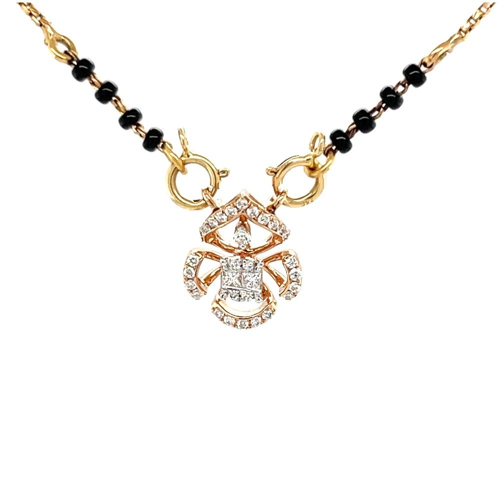 18KT Rose Gold Mangalsutra For Bridal