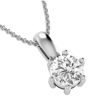 Double halo pendant vS wHITE